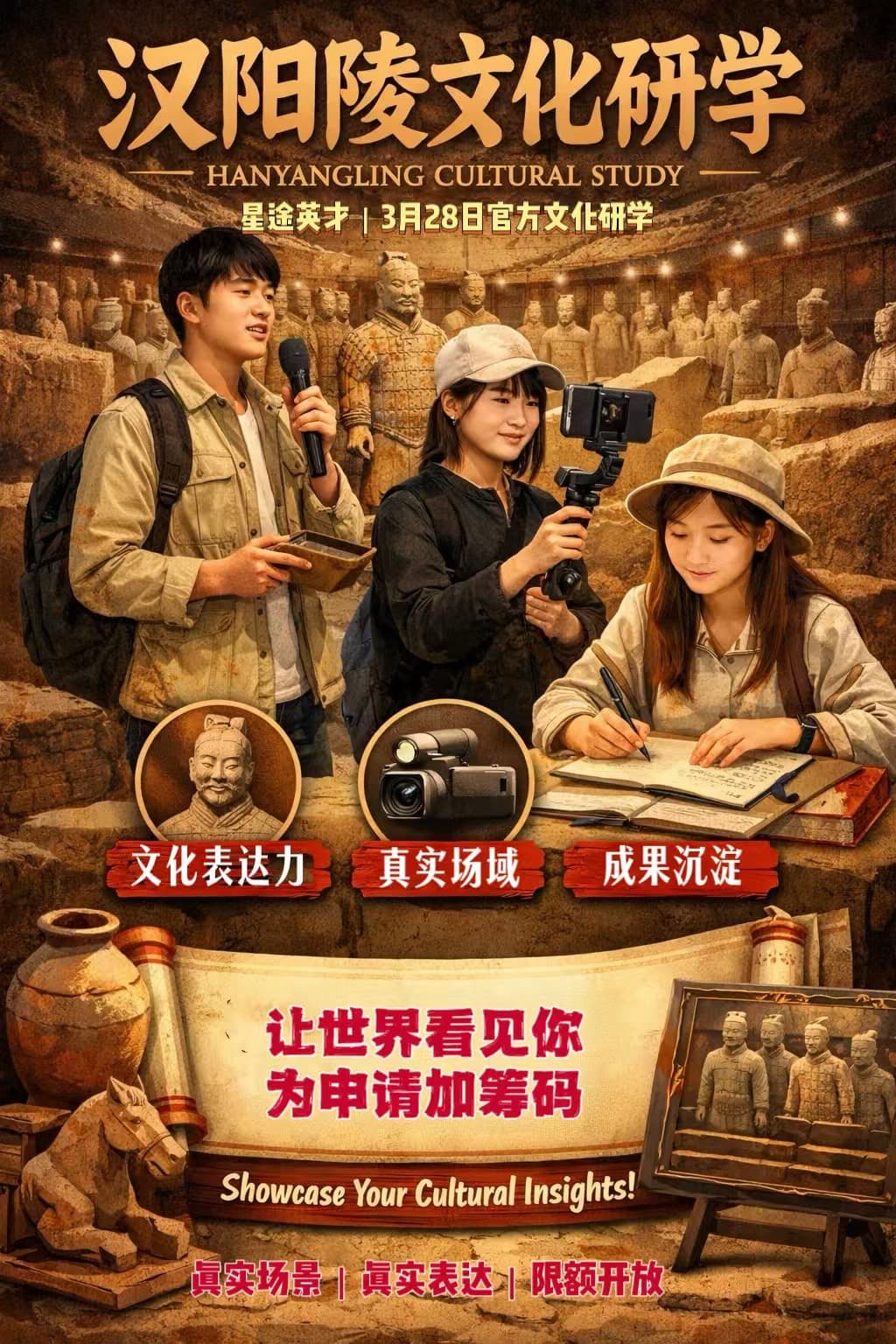 从模拟探方到世界舞台：星途英才汉阳陵文化研学 活动照片 4